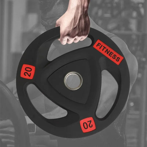 Gym Fitness Rubber-covered Barbell Disc Plates