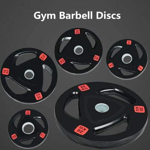 Gym Fitness Rubber-covered Barbell Disc Plates