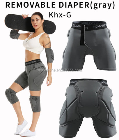 Hip Padded Shorts Sport Short Pants for Skating