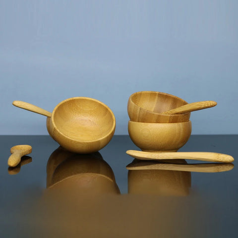 Mini Size Bamboo DIY Face Mask Mixing Bowl