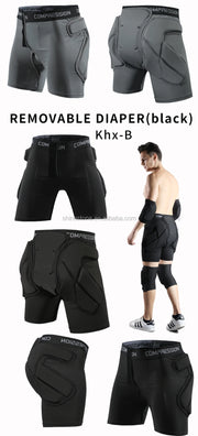 Hip Padded Shorts Sport Short Pants for Skating