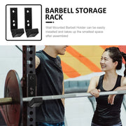 4 Pcs Weight Bar Storage Holder Racks Barbell