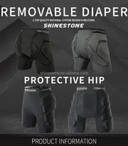 Hip Padded Shorts Sport Short Pants for Skating