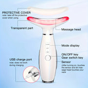 Rechargeable Facial And Neck Massager Tri-Color