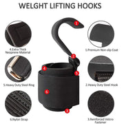 Weight Lifting Hook Grips With Wrist Wraps