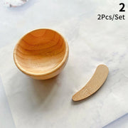 Mini Size Bamboo DIY Face Mask Mixing Bowl