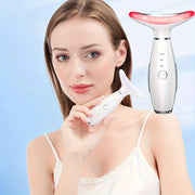 Rechargeable Facial And Neck Massager Tri-Color