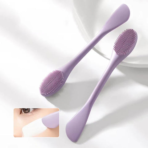 Double Head Silicone Facial Mask Brush