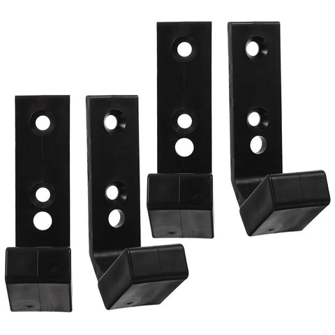 4 Pcs Weight Bar Storage Holder Racks Barbell