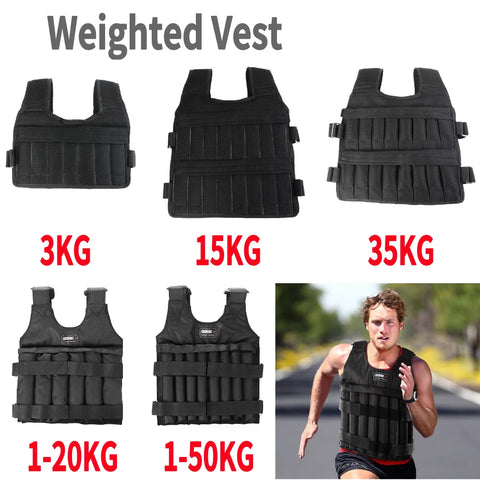 3/15/35kg Weight Training Suit Empty Bag Fitness Running Vest