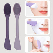 Double Head Silicone Facial Mask Brush