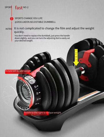 Dumbbell  24kg 40kg Custom Gym Fitness Adjustable Dumbbells