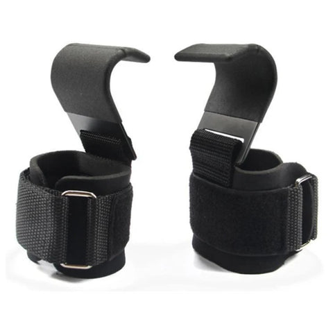 Weight Lifting Hook Grips With Wrist Wraps